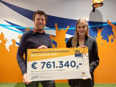 Grote clubactie levert korfbalverenigingen €761.340,- op   