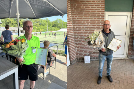 Gouden Scheidsrechtersspeld voor Joop Bekkema en Henk Peelen