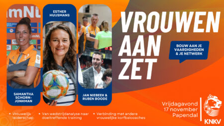 Vrijdag 17 november: vrouwelijke coaches aan zet!