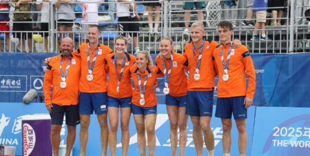 Nederlandse beachkorfballers behalen zilver op de World Games