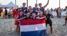 Goud voor Nederlandse beachkorfballers op World Cup in Portugal